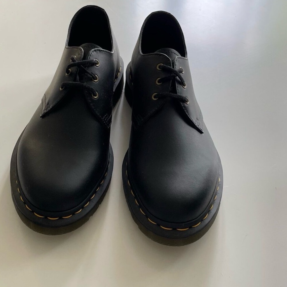 Dr. Martens Black Leather 3-Eye Derby Shoes